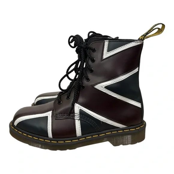 NEW Dr. Martens 1460 Pascal Brit 8 Eye lace Up Boots Size 11 - Picture 3 of 9